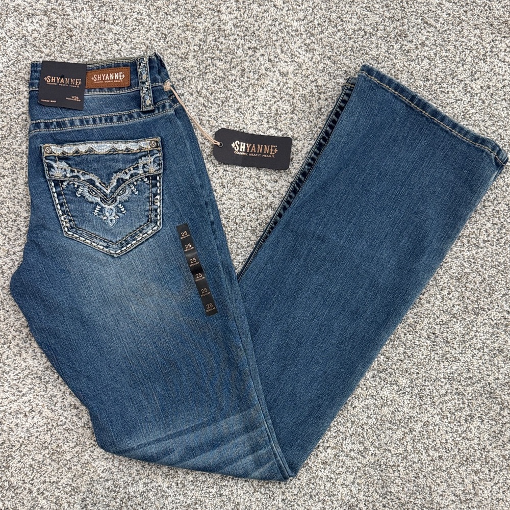 Shyanne Denim with Embroidered Pocket